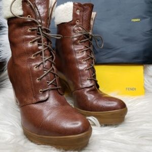 Authentic FENDI TRONCHETTO Booties